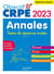 Objectif CRPE 2023 - Annales Toutes les épreuves écrites : Français-Maths-HG-Sciences et technologie