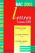 Lettres terminale l