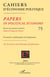 Cahiers d'economie politique (EDITION 2018)