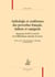 Anthologie et conférence des proverbes français, italiens et espagnols