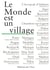 Le monde est un village