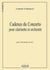 Cadence du concerto pour clarinette et orchestre