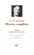 Oeuvres complètes Tome 1