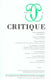 Revue Critique n.706 : fantasmagories