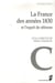 La France des années 1830 et l'esprit de réforme