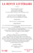 LA REVUE LITTERAIRE n.66