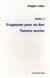 Theatre 2 fragments pour un duo natures mortes