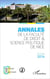 Annales de la faculté de droit et science politique de Nice - année 2014