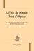 LiVres de pOésie Jeux d'eSpace