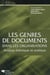 Les genres de documents dans les organisations - analyse théorique et pratique