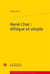 René char : éthique et utopie