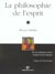 La philosophie de l'esprit - de la relation entre l'esprit et la nature