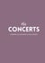 Mes Concerts - Conservez les souvenirs de vos concerts