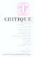 Revue Critique n.707