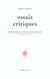 Essais critiques