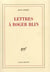 Lettres à Roger Blin