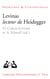 Levinas lecteur de Heidegger