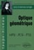 Optique géométrique - MPSI - PCSI - PTSI