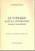 Etudes anglaises : le voyage dans la litterature anglo-saxonne - actes du congrès de Nice (1971)