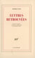 Lettres retrouvées