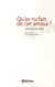 Qu'as tu fait de cet amour ?