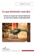 Ce que bénévoler veut dire : Forme et raison de l'action bénévole au sein des sociétés contemporaines