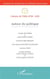 Cahiers de l'IREA Tome 28 : autour du politique (édition 2019)