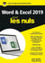 Word et Excel pour les nuls (édition 2019)