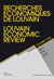 Revue recherches économiques de Louvain n.77/4