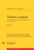 Théâtre complet Tome 1