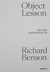 Object lesson : on the influence of richard benson