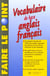 Vocabulaire de base anglais-francais