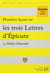 Premières leçons sur les trois Lettres, d'Épicure