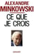 Ce que je crois