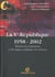 La v republique 1958-2002 - histoire des institutions et des regimes politiques de la france - 10 edition