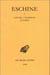 Discours. Tome II : Contre Ctésiphon - Lettres
