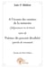À l'écoute des sentiers de la mémoire (fulgurances en écriture)
