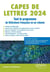 CAPES de lettres 2024 : tout le programme en un volume
