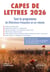 CAPES de Lettres 2026 : Tout le programme de littérature française en un volume