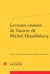 Lectures croisees de l'oeuvre de michel houellebecq