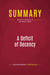 Summary: A Deficit of Decency : Review and Analysis of Zell Miller's Book