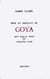 Pour un portrait de goya