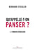 Qu'appelle-t-on panser ? Tome 1 - l'immense régression