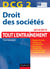 Droit des sociétés - dcg 2 - tout l'entraînement - 2014/2015