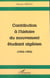 Contribution a l'histoire du mouvement etudiant algerien (1962-1982)