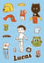 Lucas magnetic dress-up doll /anglais