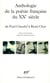 Anthologie de la poesie francaise du xxe siecle, de paul claudel a rene char