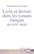 Livre et lecture dans les romans français du XVIII siècle