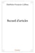Recueil d'articles