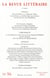 LA REVUE LITTERAIRE n.56